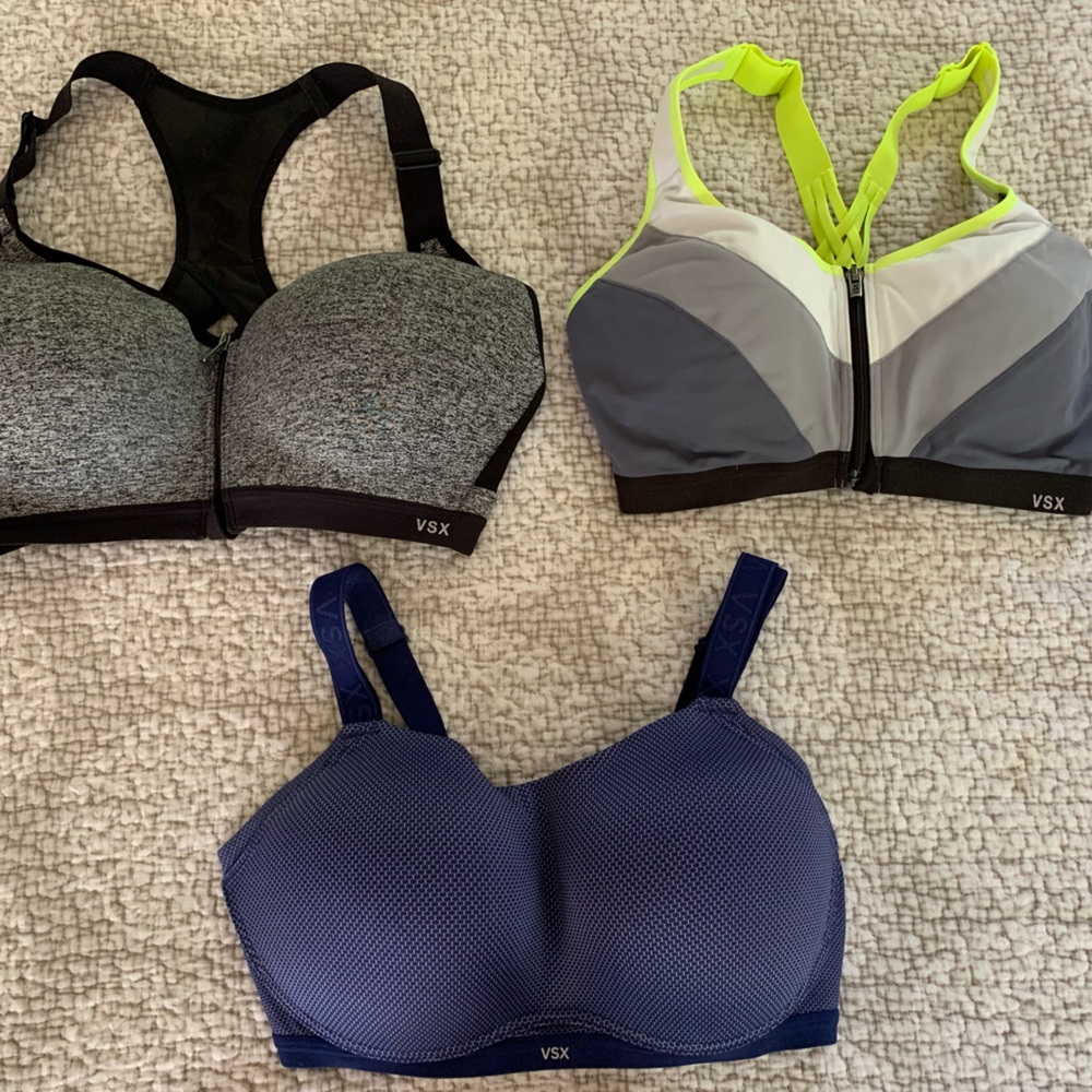 Lot of 3 Victorias Secret Sports Bras VS 34DD